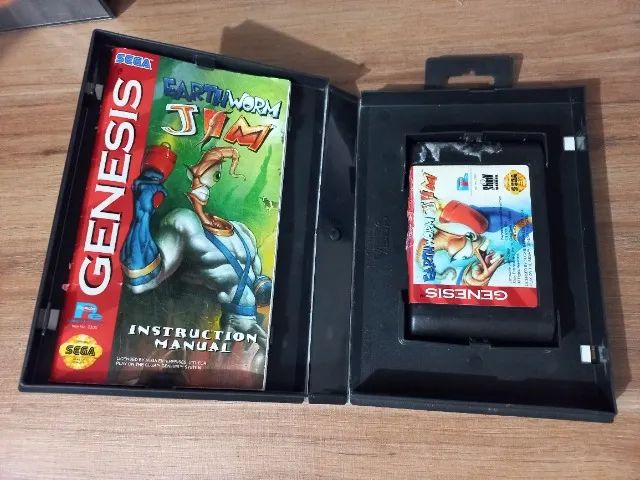 Earthworm Jim Original Complete Sega Genesis (read description)64717210322945121