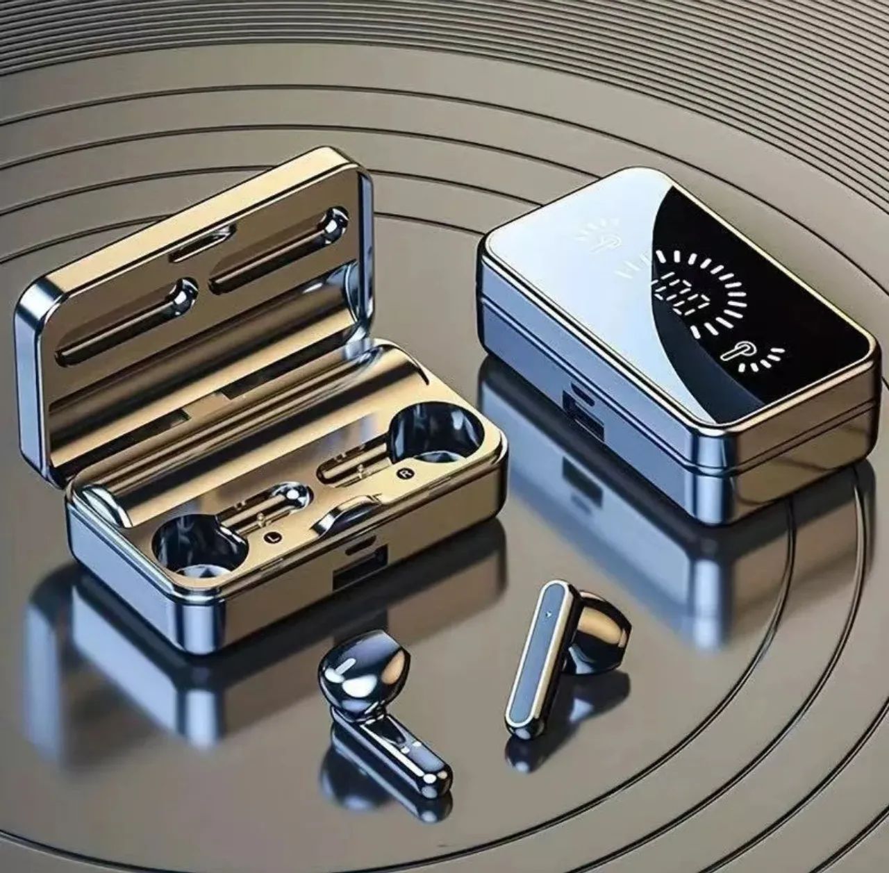 Fone de Ouvido Bluetooth TWS com Display Digital