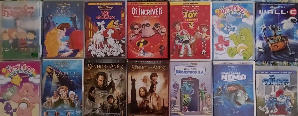 Diversos DVD's animados - Preço unitário