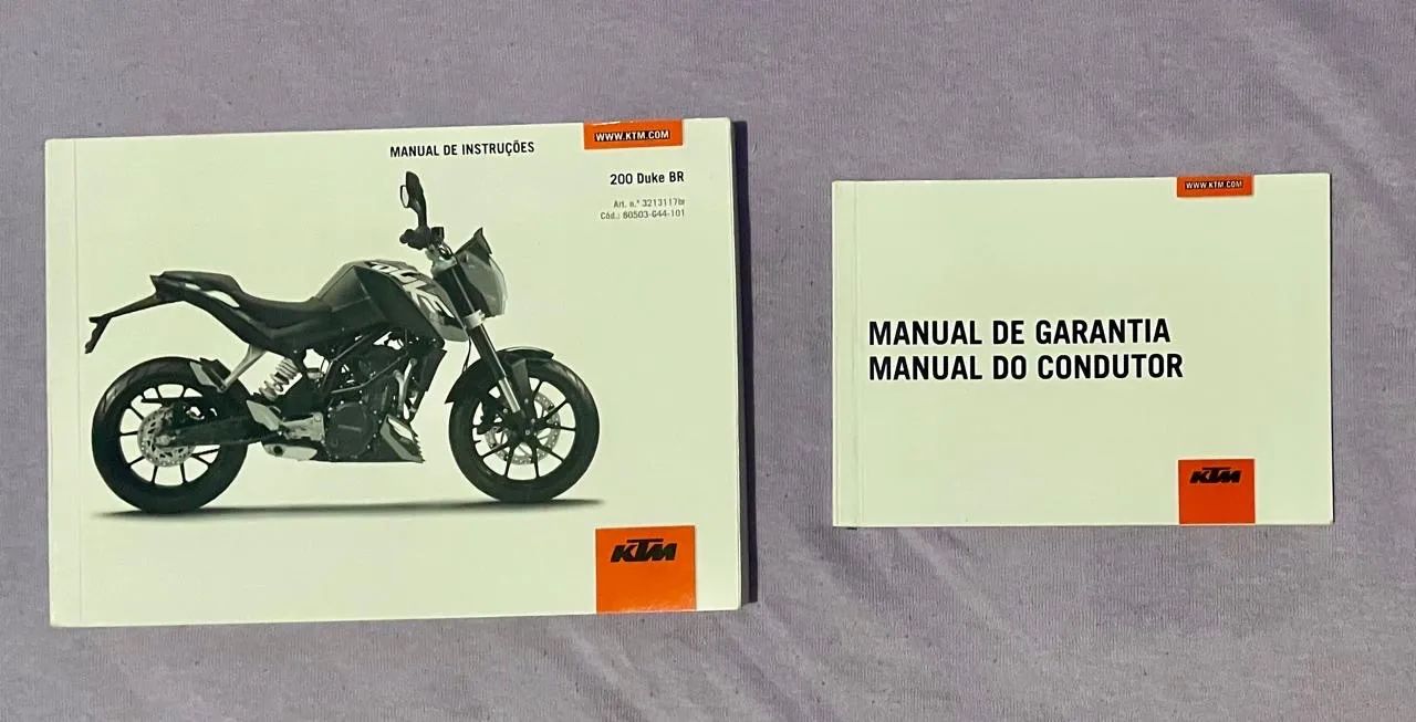 Manual Completo KTM Duke 200 BR Original  - Foto 6