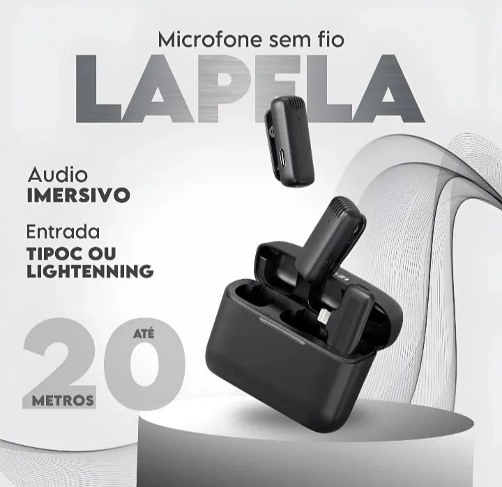 Microfone ulanzi j12 sem fio para celular tipo c e câmeras DJI action 5 pró, insta 360 go - Foto 4
