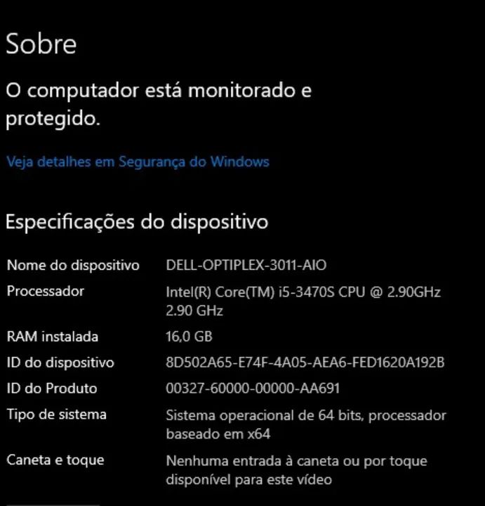 Dell All in One - OPTIPLEX-3011-Aio CORE I5, 16GB DE RAM, SSD DE 256GB, IMPECÁVEL!! - Foto 4