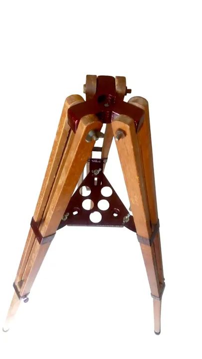 Tripé de madeira antigo para topografia  - Foto 6