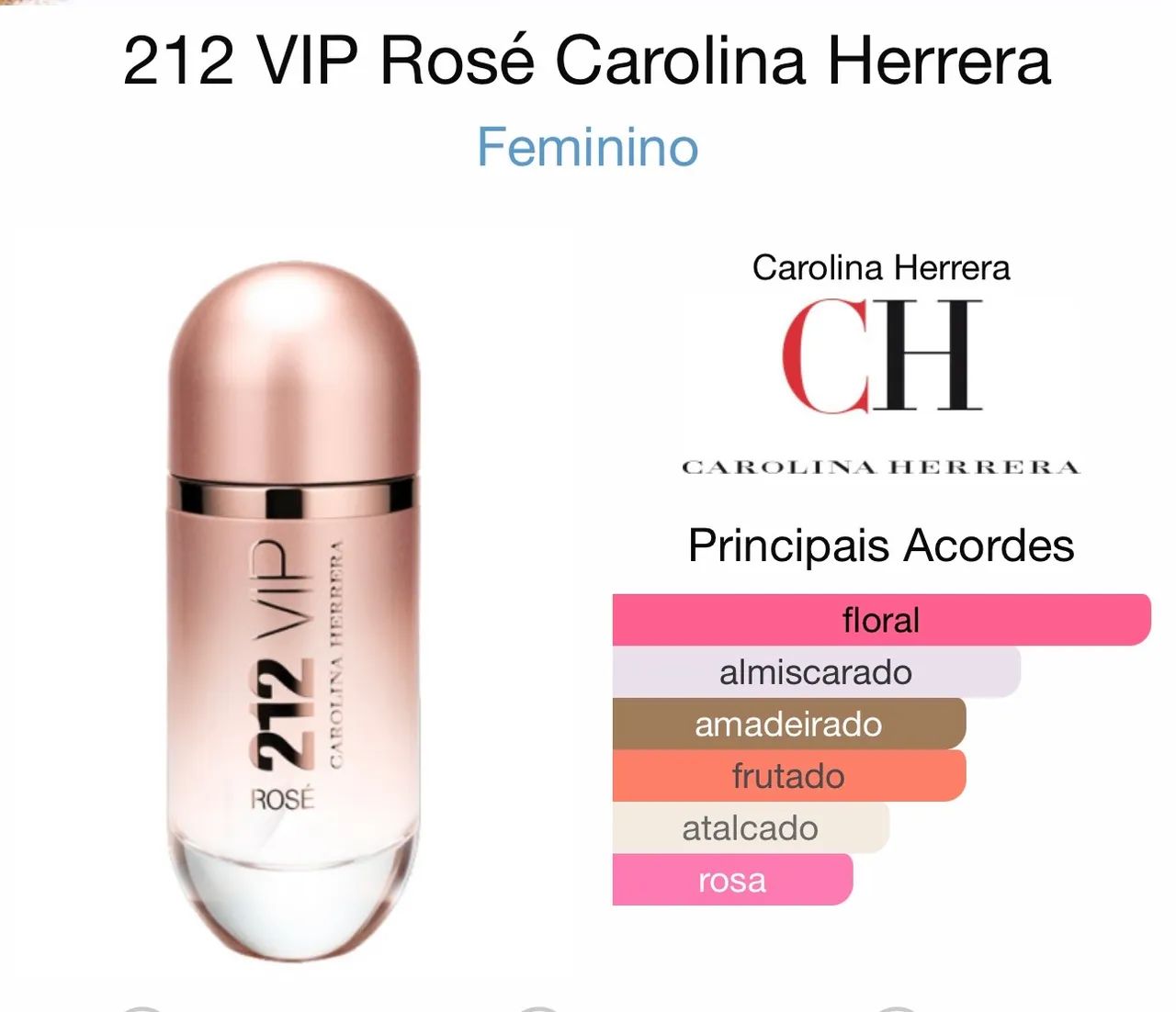 Perfume 212 Vip Rosé 125ml CH - Foto 3