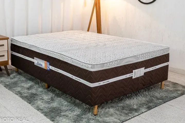 Cama Box Conjunto Casal com Molas Ensacadas - Super Promoção - Foto 2