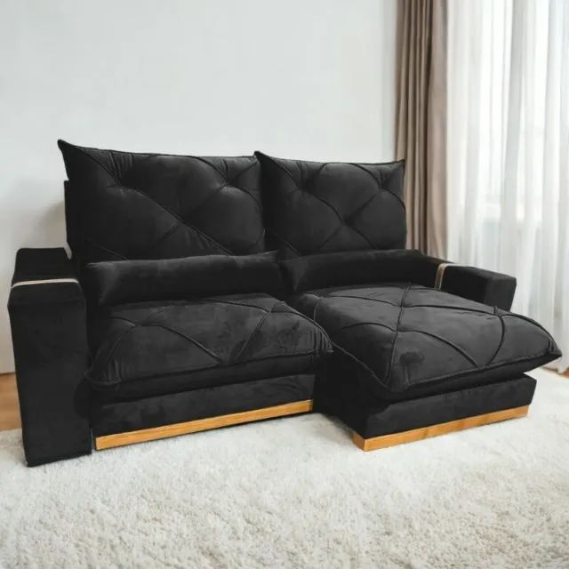 sala sofa retratil e reclinavel de 250 cm  - Foto 3