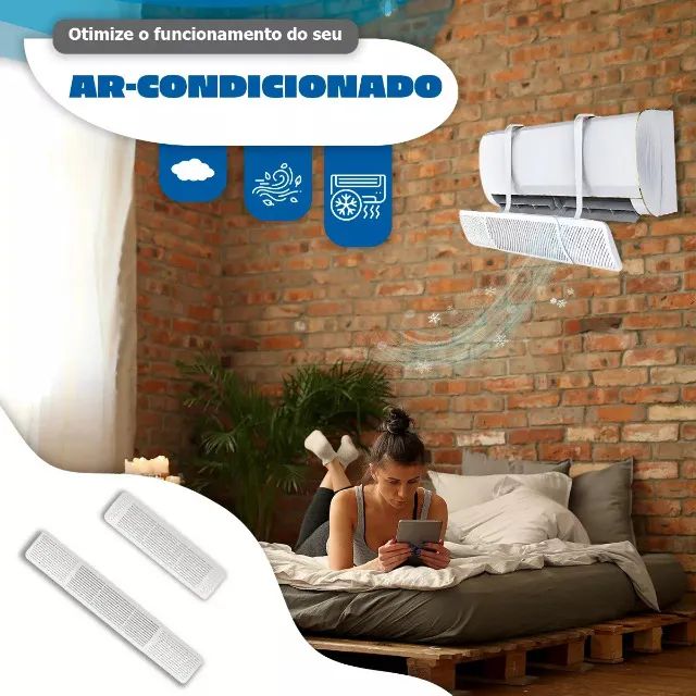 Defletor Ar Ajustável Para Ar-condicionado Split Universal - Manaus am - Foto 4