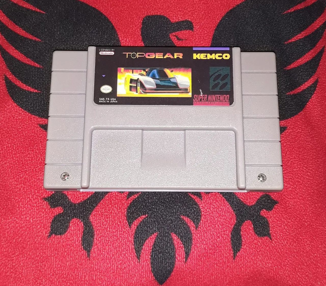 Cartucho original Top Gear de Super Nintendo