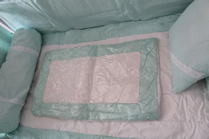 kit berço verde 10 peças - Foto 4