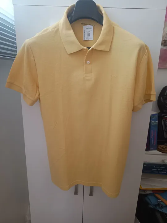 Polo Masculina Amarela - Novo