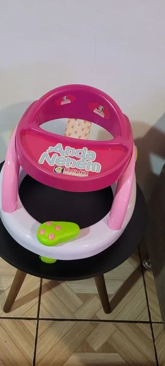 Andador para boneca Anda neneda Cotiplás  antigo e raro precisa de reparo  - Foto 5