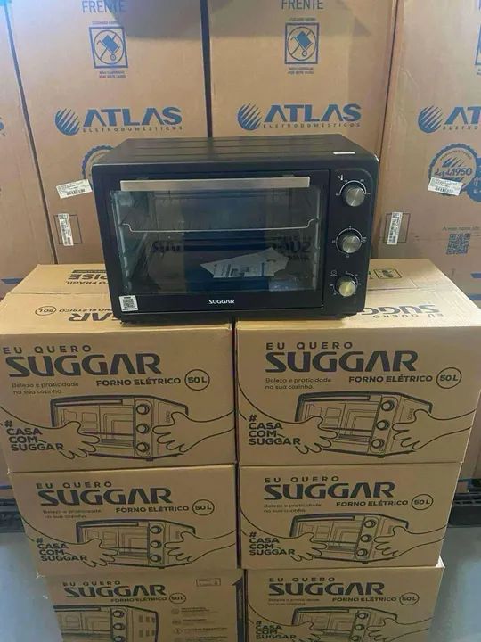 Forno Elétrico Suggar 50 Litros Preto Novo - Foto 4