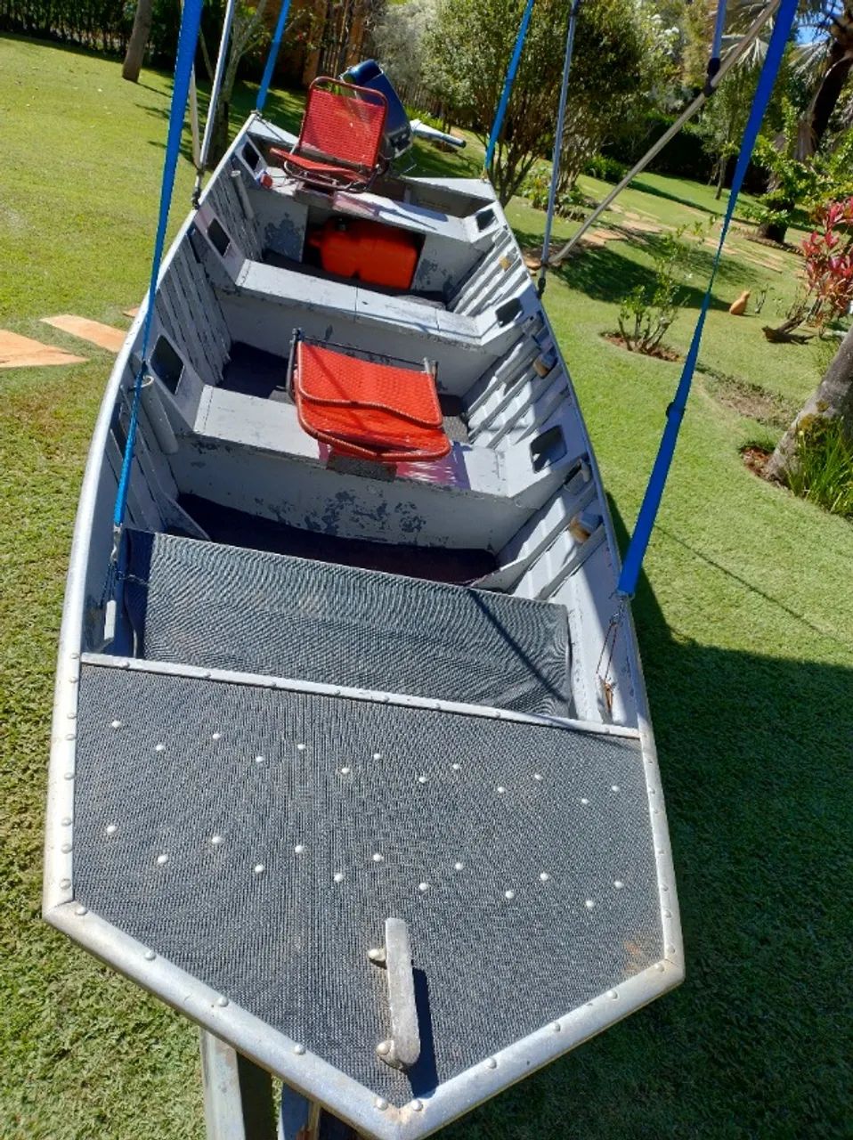 BARCO 5M, MOTOR Suzuki 15 HP Eletrico, CARRETA - Foto 14