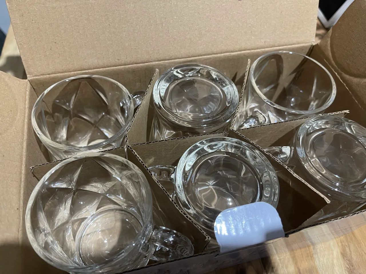 Jogo de Canecas 190ml - Diamond Clear - Foto 5