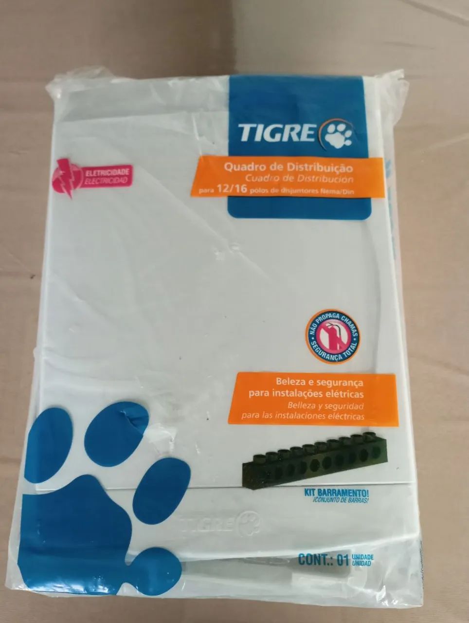 Quadro de Distribuição Tigre 12/16 polos Nema/Din