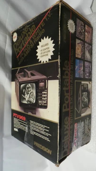 Rádio/tv 5 polegadas precision modelo ptv-969 funcionando!! raro!!