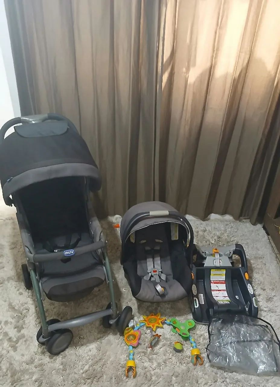 Conjunto Carrinho de Bebê e Cadeirinha chicco - Foto 5