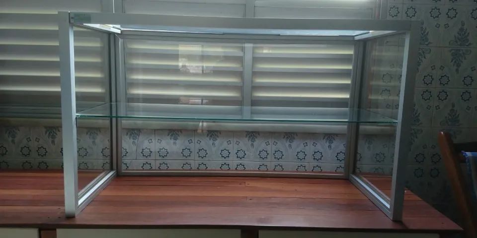 Caixa Comercial de Vidro c/ prateleira de vidro vitrine - Mais proteção para seu caixa - Foto 3