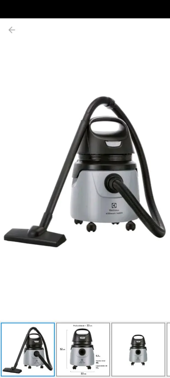 Aspirador de Pó Electrolux A10 Smart - 1200W