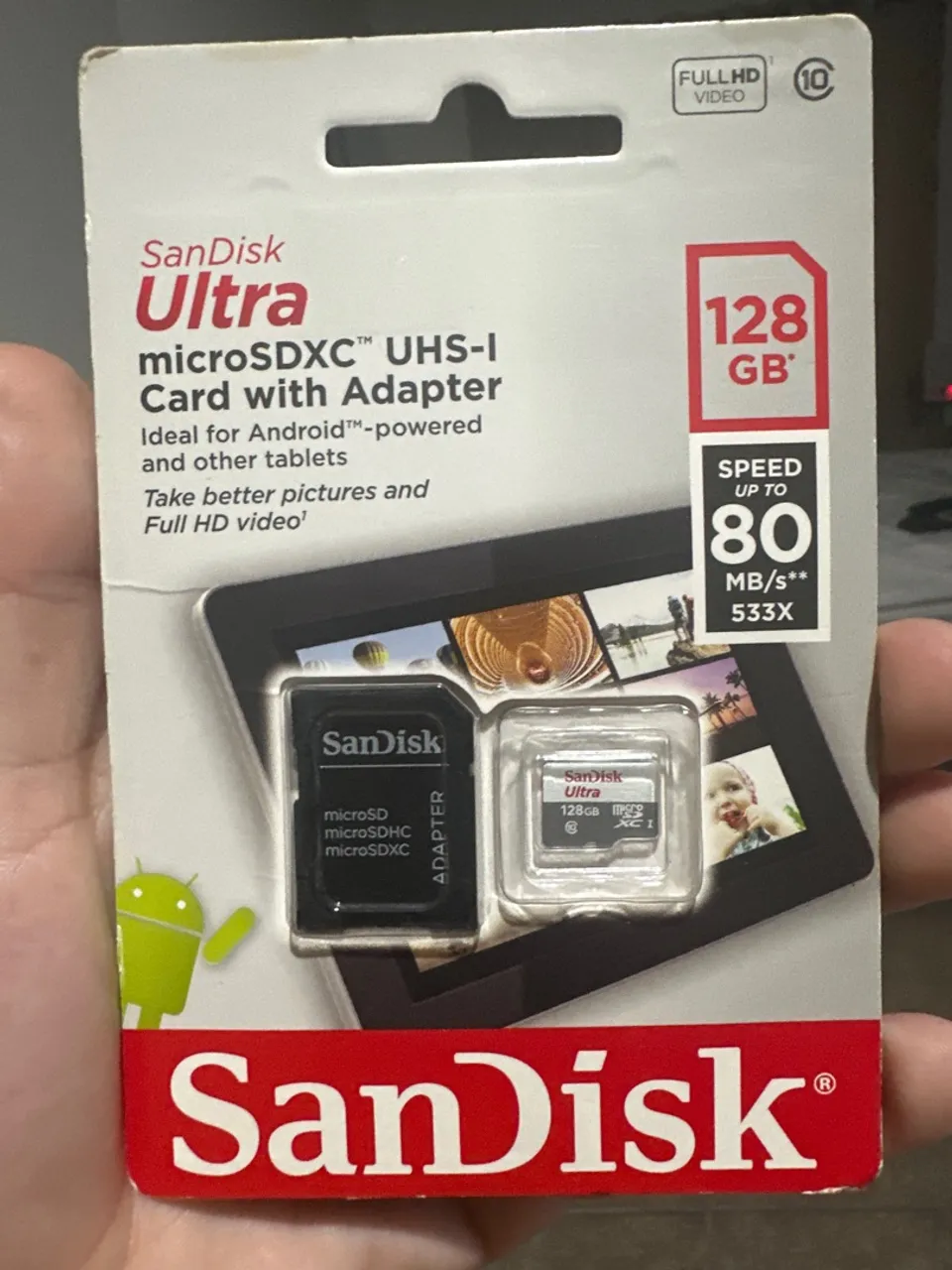 Cartão de memória Sandisk Ultra microSDXC 128GB 