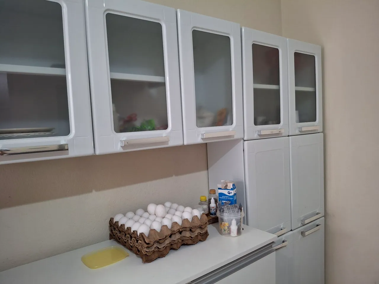 Armários de Cozinha Brancos