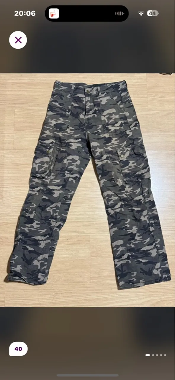 calça estampa militar camuflada cargo cintura alta