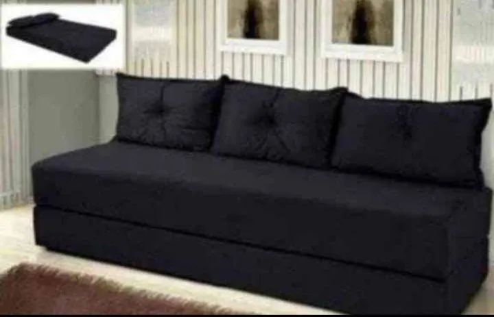 Sofá Cama 3 Lugares Marrom Confortável e Prático - Foto 2