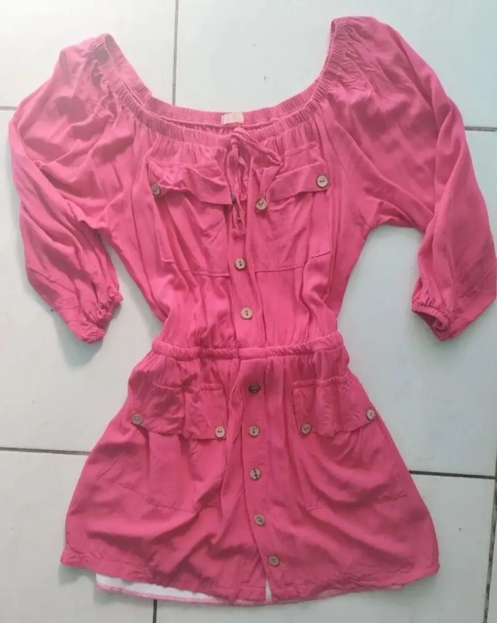 Vestido Pink Ombro a Ombro M - Foto 4