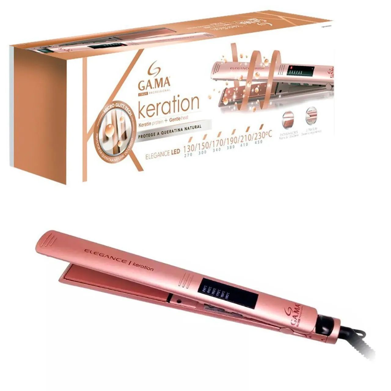 Prancha Alisadora GAMA ITALY ELEGANCE KERATION