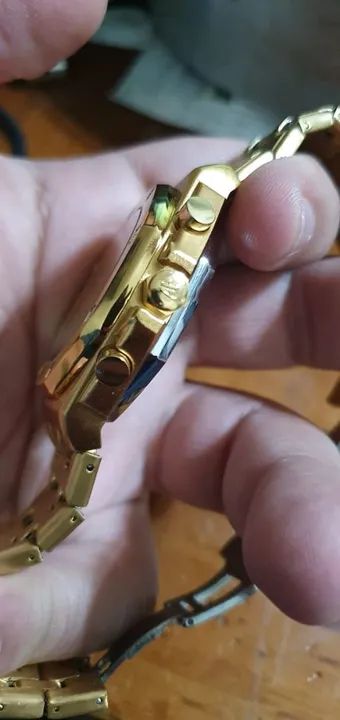 Relógio Audemars Piguet Dourado com cronógrafo funcional - Foto 2