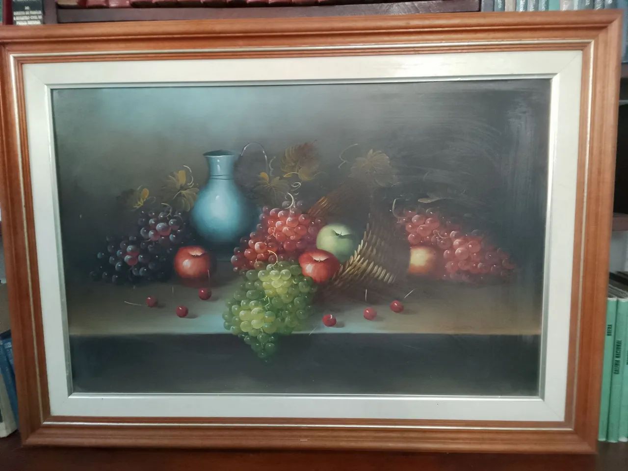 Quadro Natureza Morta com Frutas e Vaso - Foto 3