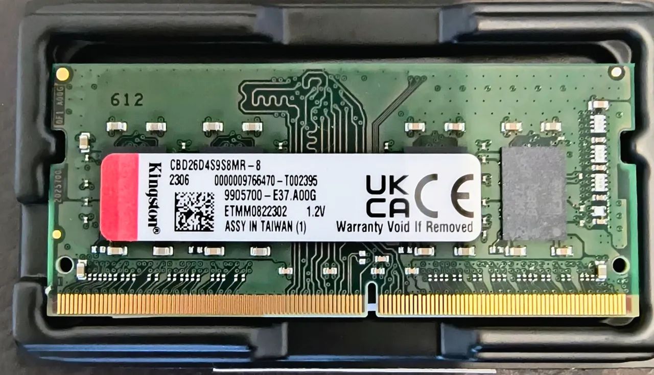 Memória Ram Laptop Kingston DDR4 8Gb 2666Mhz