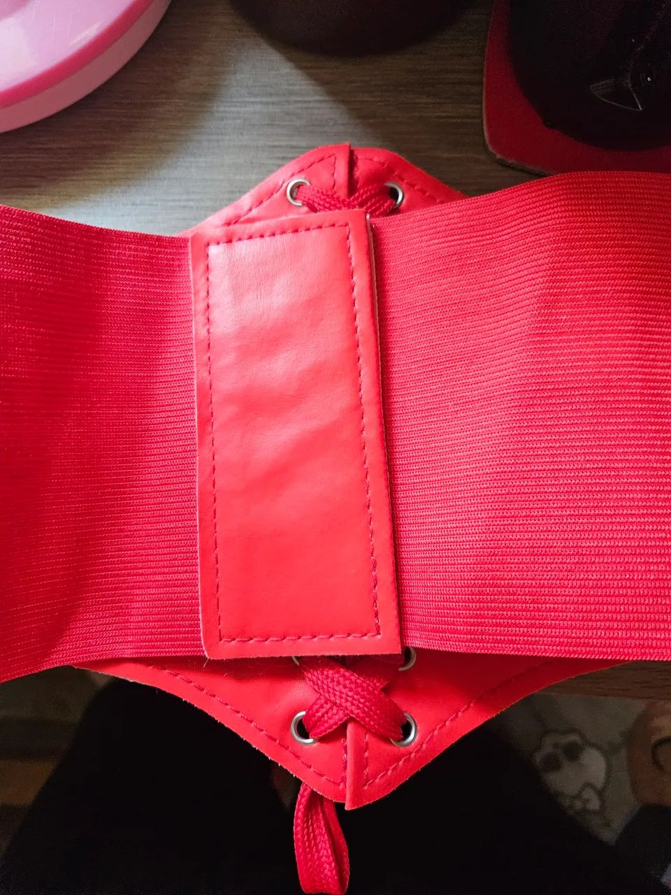 Corset cinto vermelho  - Foto 2