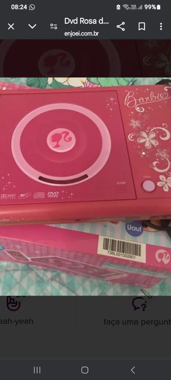 Dvd Tectoy Barbie Mattel. Conservado. Completo  - Foto 2