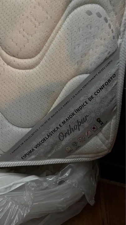 Baixei !!!Colchão Casal Ortobom Orthopur - Foto 3