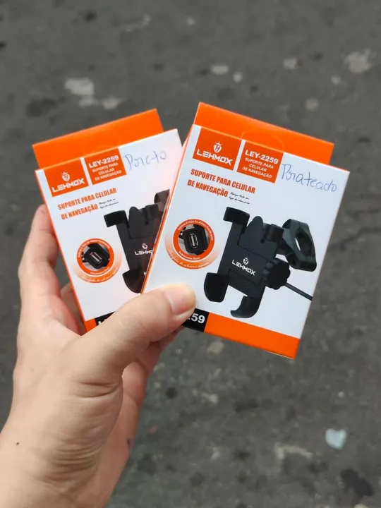 Suporte de celular para Moto com carregador - entrega à domicílio em São Luís