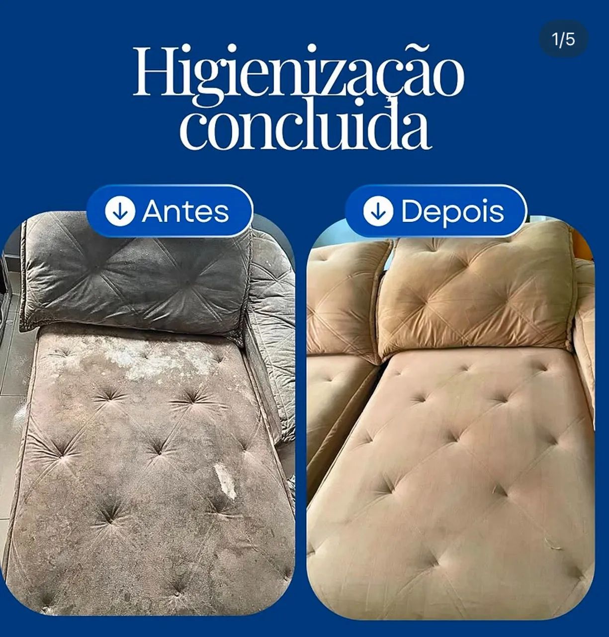 Higienização de estofados 