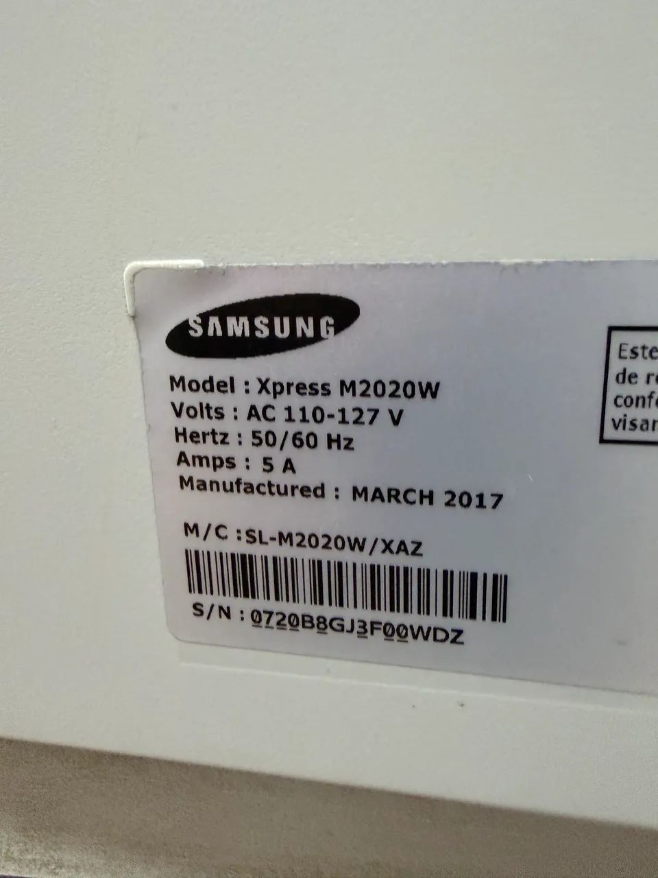 Impressora laser Samsung m2020w - Foto 3