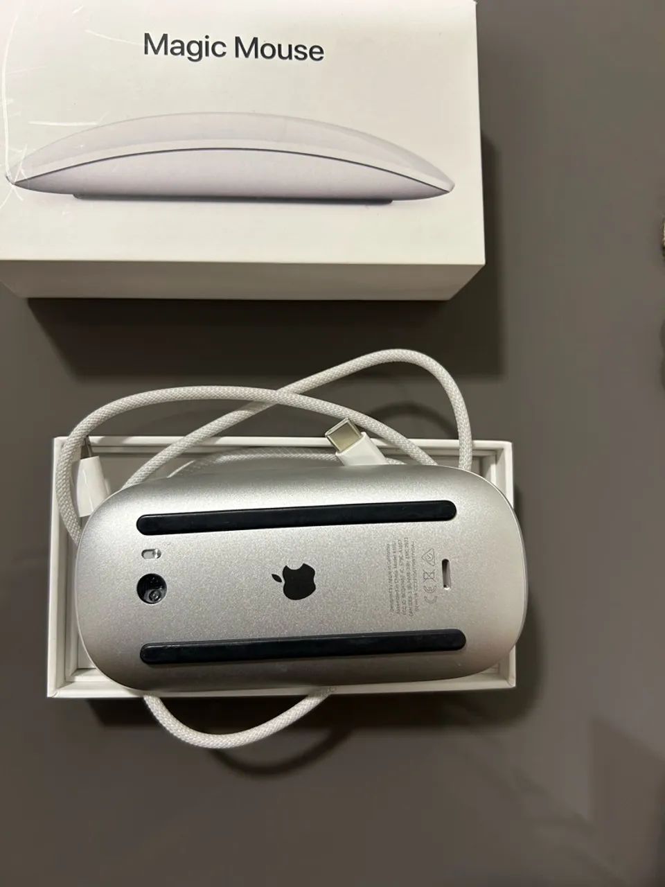 Apple Magic Mouse Branco Lightning, Pouco Uso, com Caixa e Nota