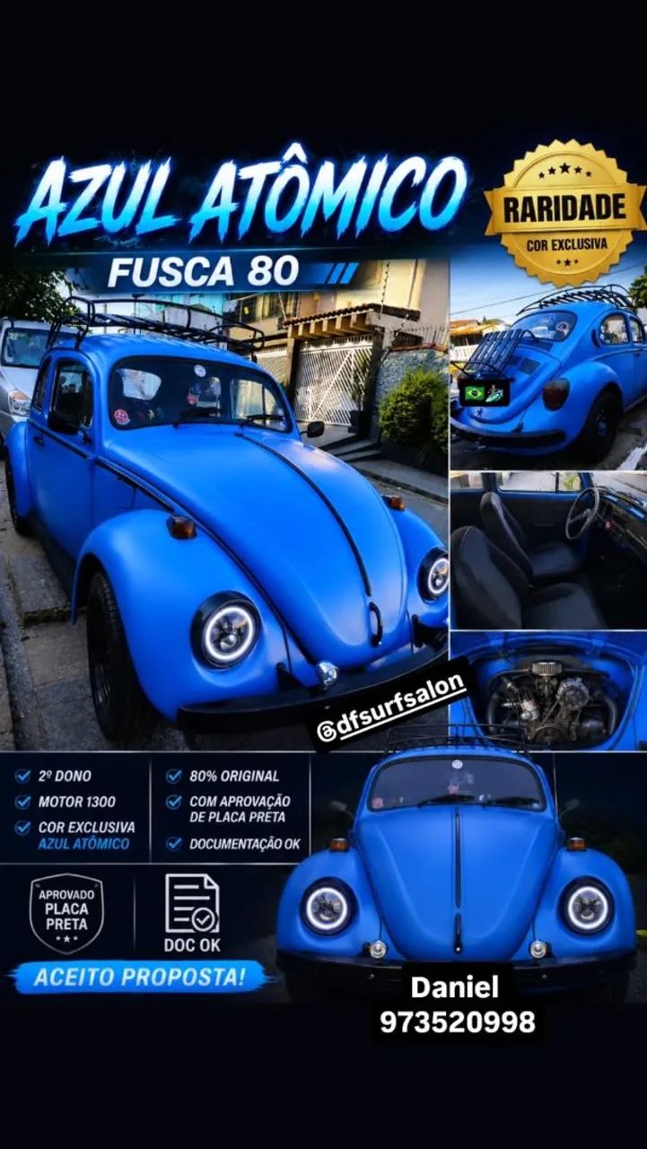Volkswagen Fusca 1300 1980