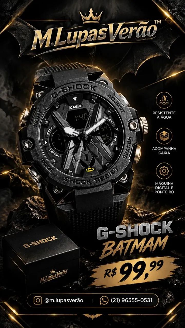 Relógio G Shock Batman 