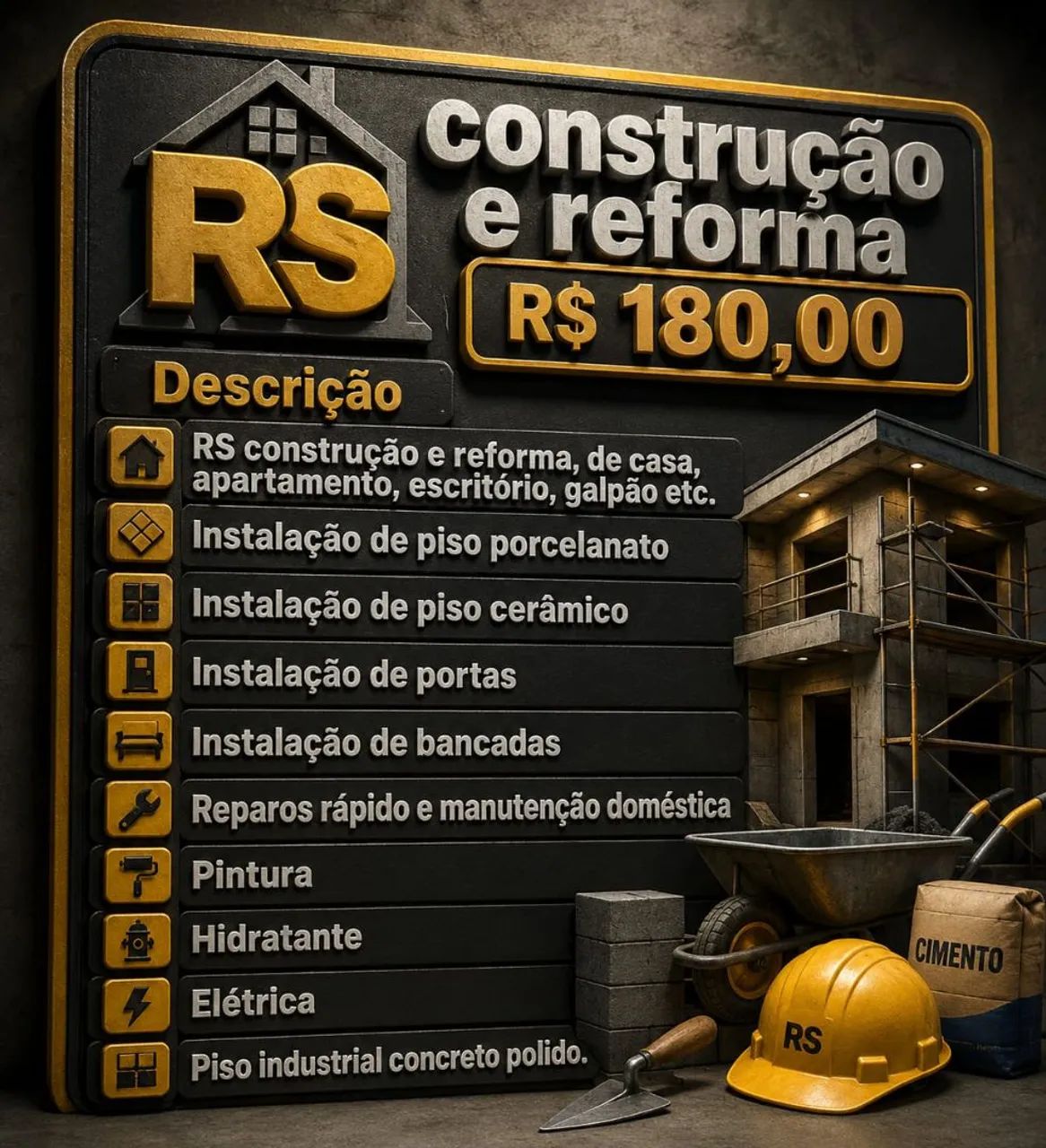 RS construção e reforma R$ 180,00 - Foto 6