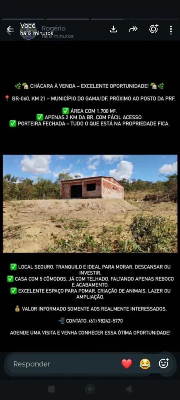 Venda chácara 