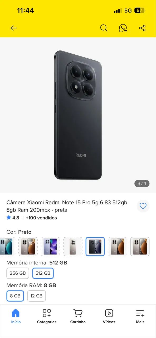 Celular Xiaomi 15t pto
