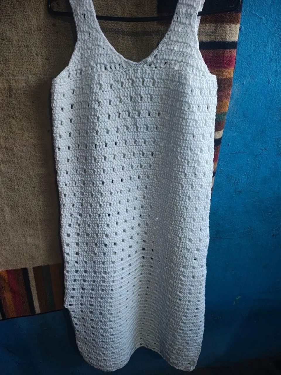 Vestido de Crochê Branco - Foto 4