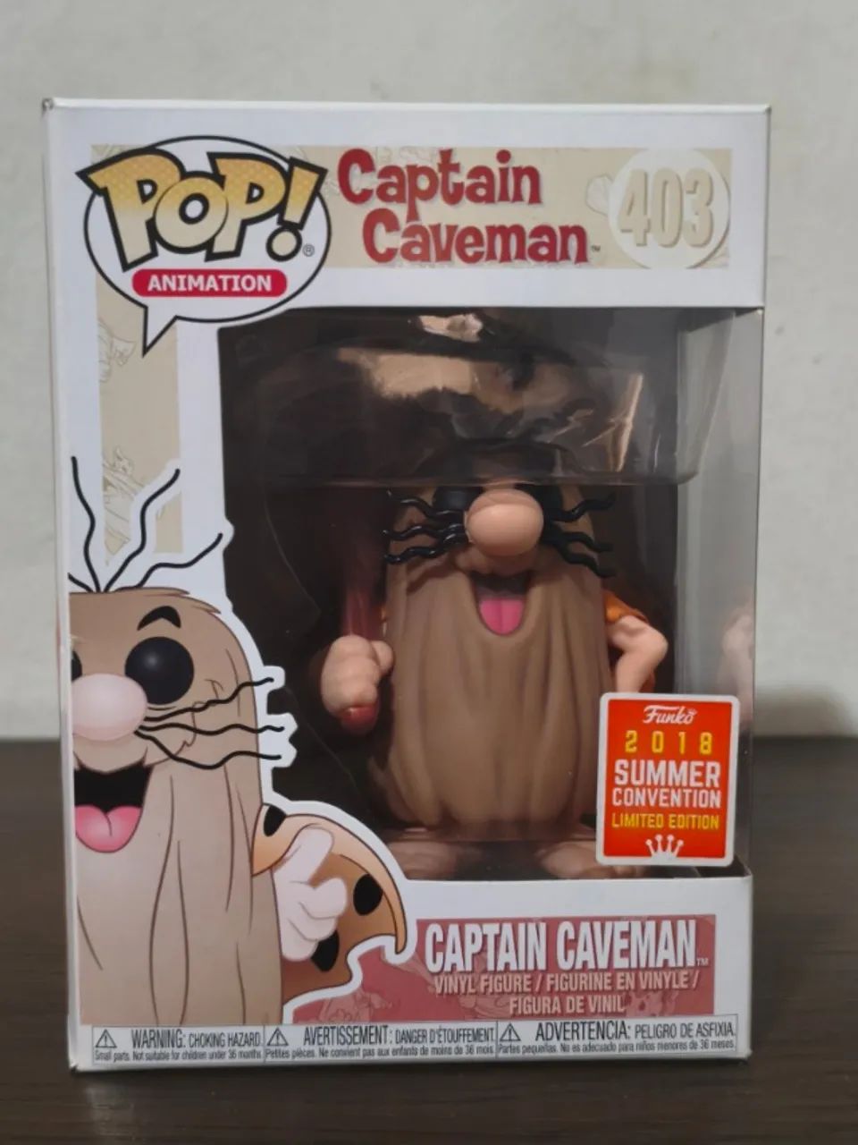 Funko Pop Captain Caveman 403 Capitão Caverna Hanna Barbera