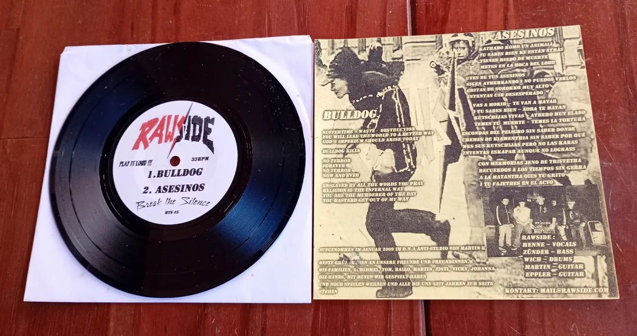 Vinil Agrotóxico / Rawside Compacto 7 polegadas Importado Alemão Estado de novo HardCore  - Foto 3
