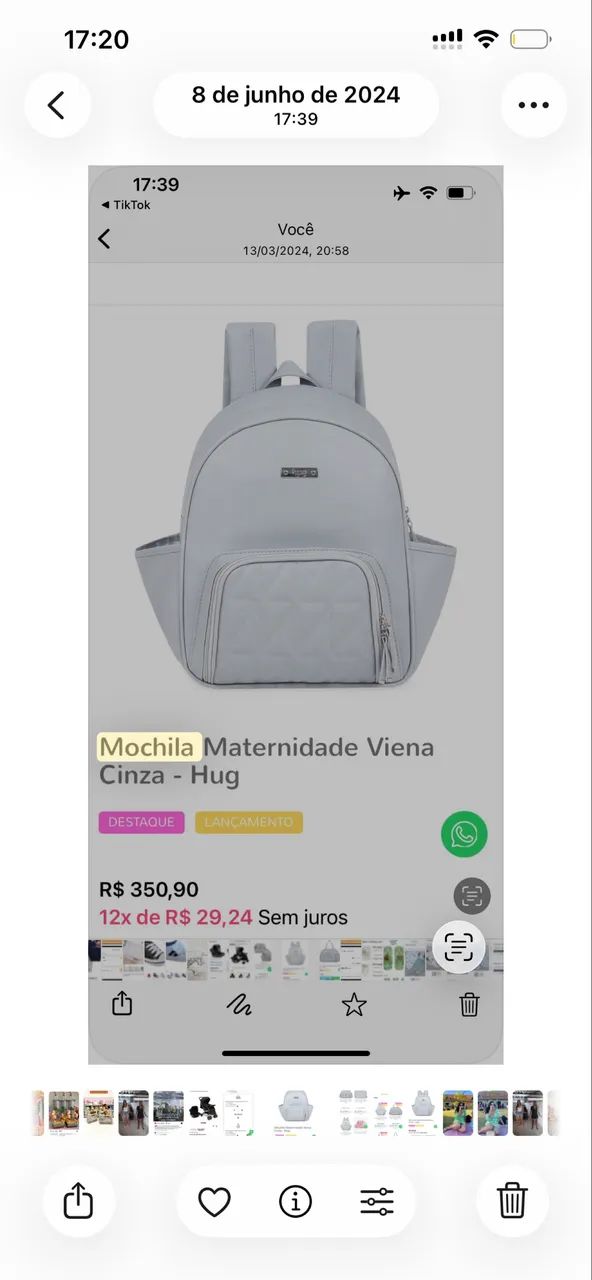 Mochila maternidade HUG