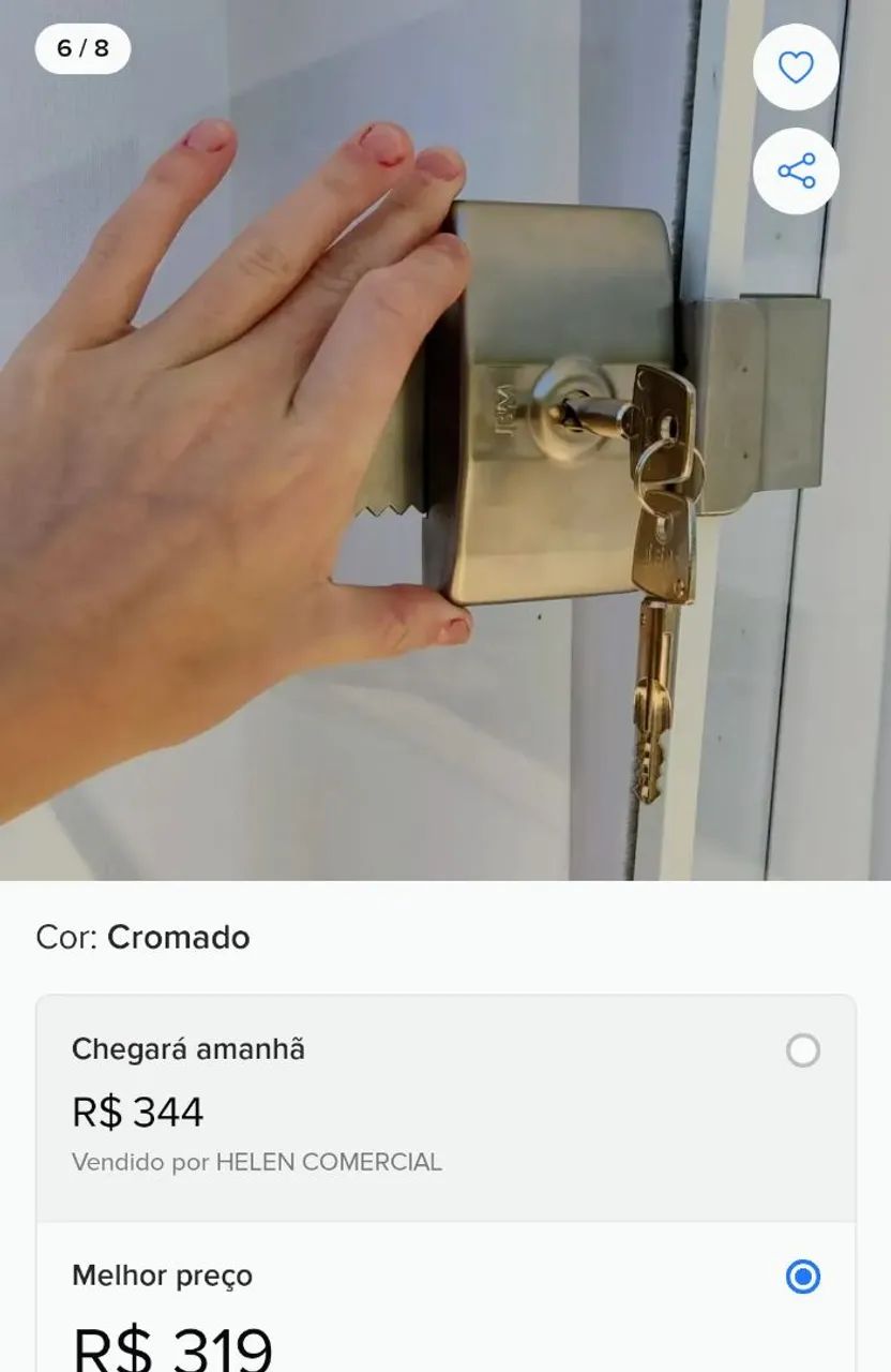 Fechadura JBM aço inox  - Foto 5