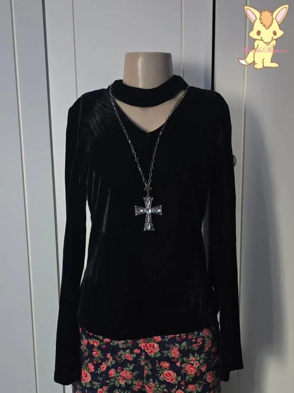 Blusa veludo alt